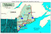 Click to enlarge.  State map of:  MAINE.