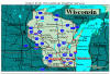Click to enlarge.  State map of:  WISCONSIN.